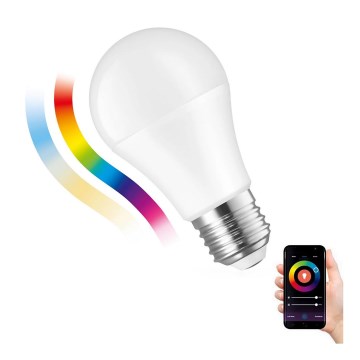 LED RGBW Ampoule à intensité variable E27/9W/230V 2700-6500K Wi-Fi Tuya