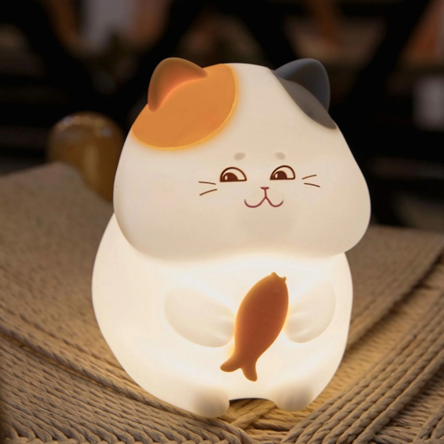 LED RGBW Dimbaar children's aanraken lamp GATTO LED/1W/3,7V 1200 mAh