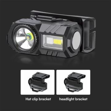 LED RGBW Dimbaar rechargeable headlamp USB LED/3W/5V IP43 190 lm 24 h