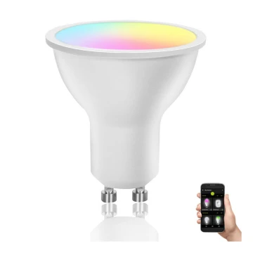 LED RGBW dimbare lamp GU10/6,5W/230V 2700-6500K Wi-Fi - Aigostar