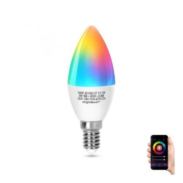 LED RGBW Lamp C37 E14/5W/230V 3000-6500K Wi-Fi - Aigostar