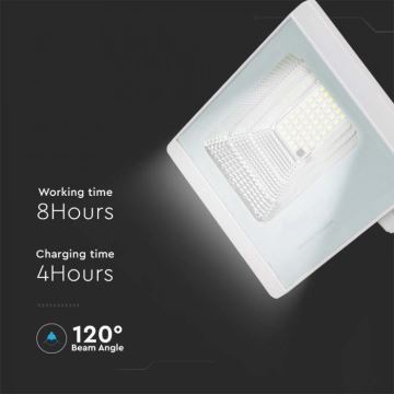 LED Schijnwerper op zonne-energie voor buiten LED/20W/3,2V IP65 4000K + afstandsbediening