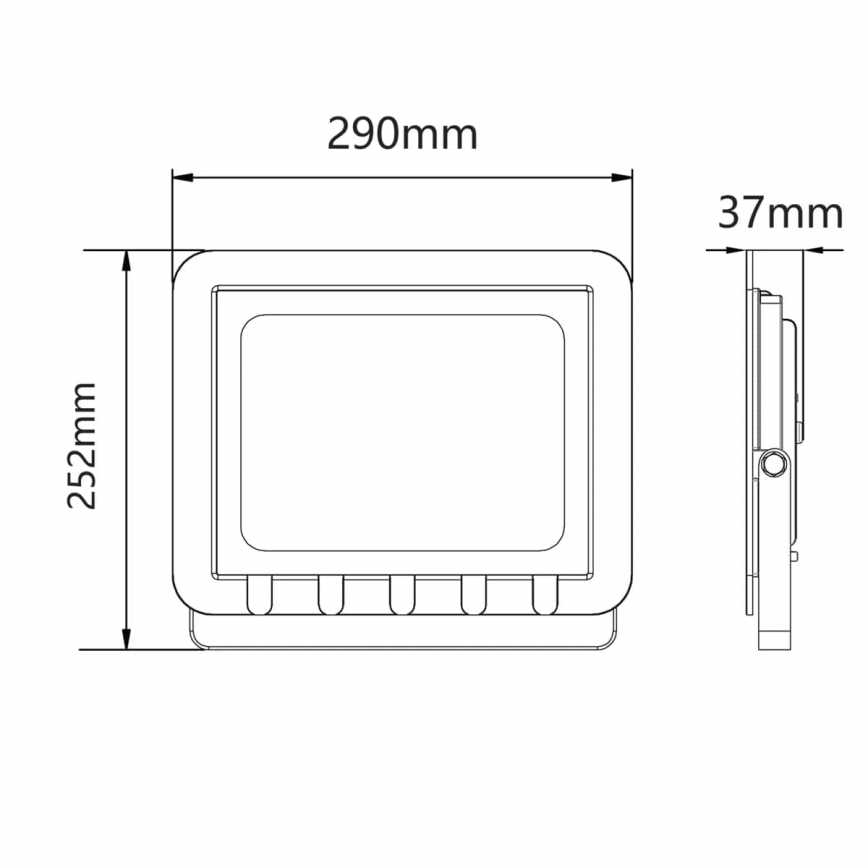 LED Schijnwerper voor buiten LED/100W/230V 6500K IP65