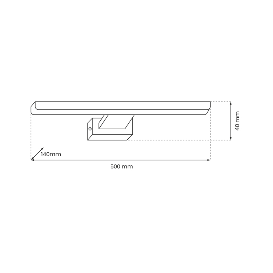 LED Schilderijverlichting PINTO LED/12W/230V wit