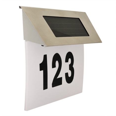 Verscheidenheid aanwijzing Gemaakt om te onthouden LED Solar verlichting huisnummer 1,2V IP44 | Lumimania