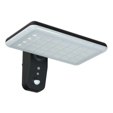 LED Solar wandlamp met sensor LED/15W/3,2V 4000K/6000K IP65 zwart