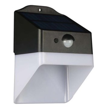 LED Solar wandlamp met sensor LED/2W/3,7V 4000K IP65