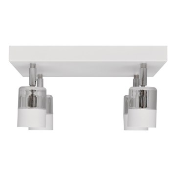 LED spot TUBSSON 4xGU10/4,8W/230V wit/glanzend chroom