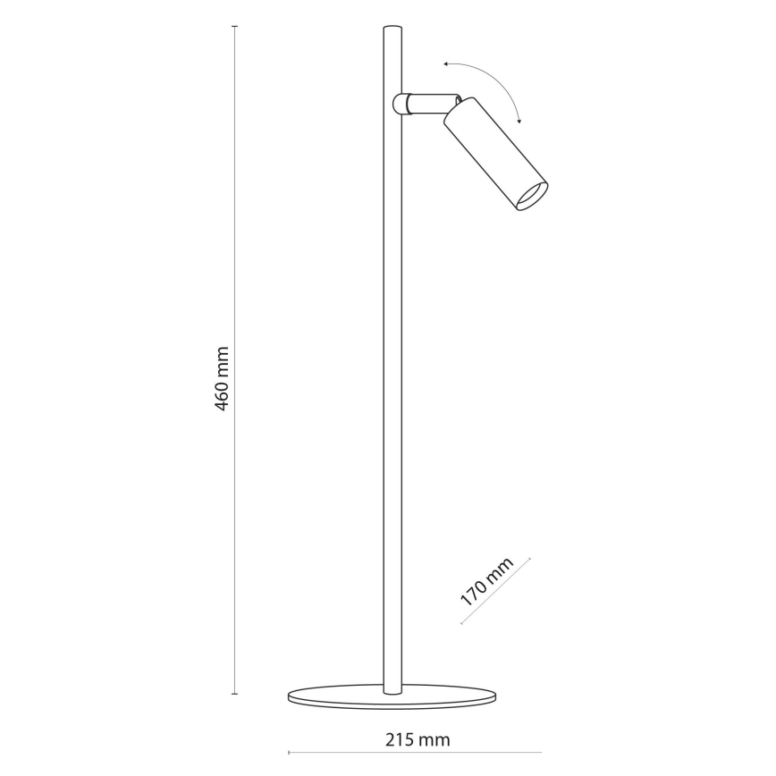 LED Tafellamp LAGOS 1xG9/6W/230V 4000K wit