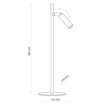 LED Tafellamp LAGOS 1xG9/6W/230V 4000K zwart