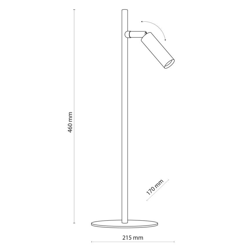 LED Tafellamp LAGOS 1xG9/6W/230V 4000K zwart