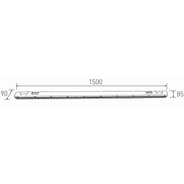 LED TL-buis werkverlichting DUST LED/58W/230V 4000K 150 cm IP65