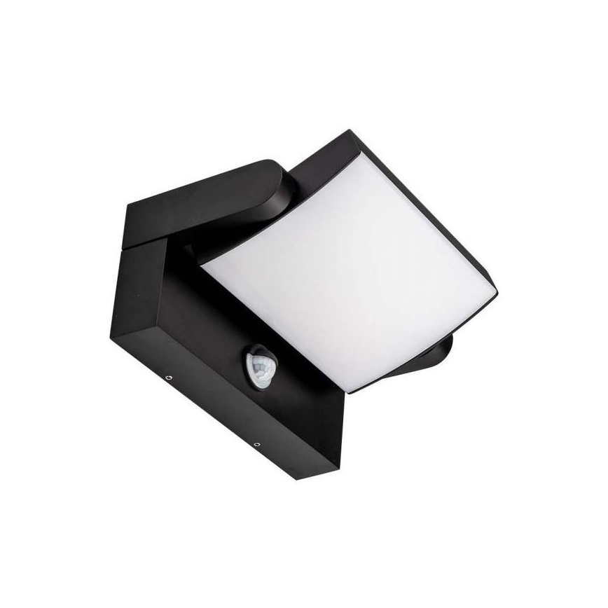 LED Wandlamp voor buiten met sensor LED/17W/230V 3000K IP65 zwart