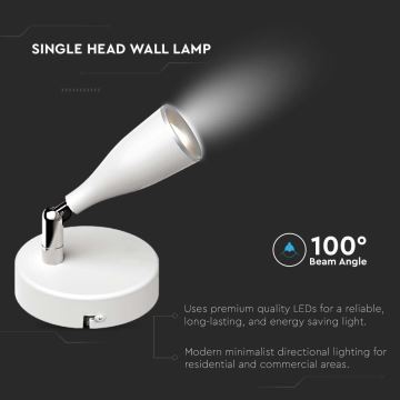 LED Wandspot LED/4,5W/230V 3000K wit