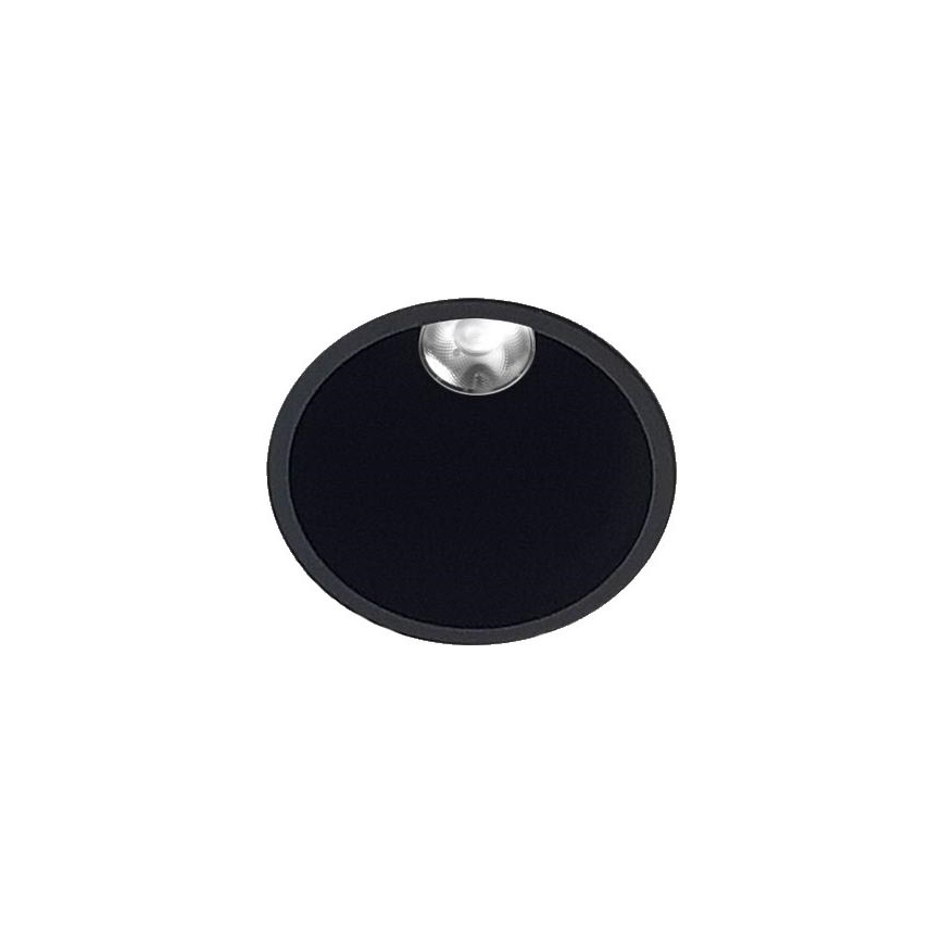 LED2 - Spot encastrable de salle de bain ZERO LED/10W/230V 3000K CRI 95 IP43 noir d. 10,9 cm