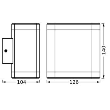 Ledvance - Applique murale extérieure ENDURA STYLE DALLAS LED/9W/230V IP44