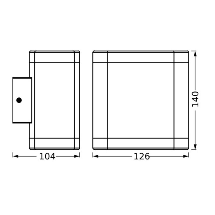 Ledvance - Applique murale extérieure ENDURA STYLE DALLAS LED/9W/230V IP44