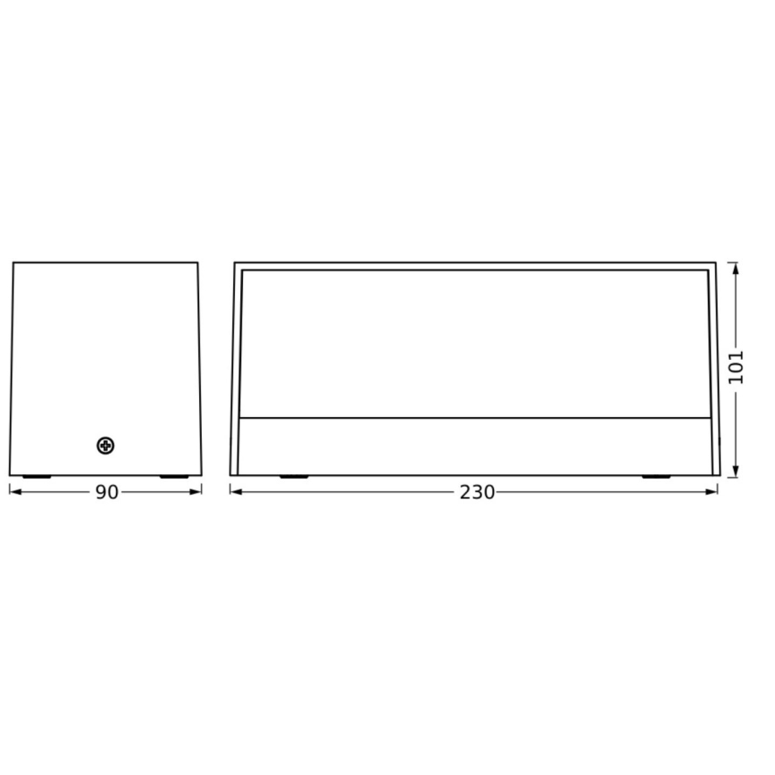 Ledvance - Applique murale extérieure ENDURA STYLE IDRI 2xLED/6,25W/230V IP65