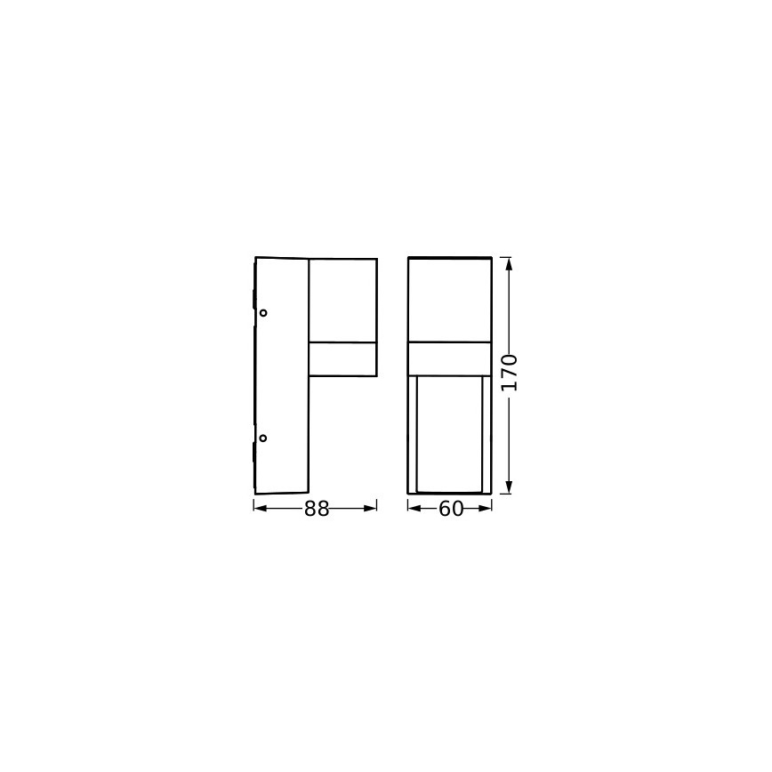 Ledvance - Applique murale extérieure ISIDOR 1xGU10/35W/230V IP65