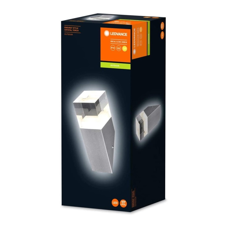 Ledvance - Applique murale LED extérieur CRYSTAL 1xLED/4,5W/230V IP44