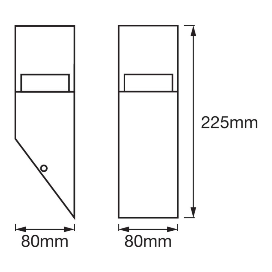 Ledvance - Applique murale LED extérieur CRYSTAL 1xLED/4,5W/230V IP44