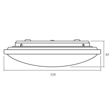 Ledvance - Dimbare LED Plafond Lamp ORBIS LED/17W/230V 2700-6500 + afstandsbediening