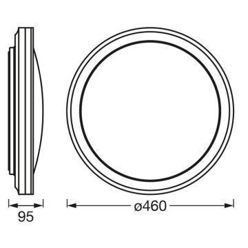 Ledvance - Dimbare LED RGBW Plafond Lamp SMART+ CIRCLE LED/28W/230V 3000-6500K Wi-Fi