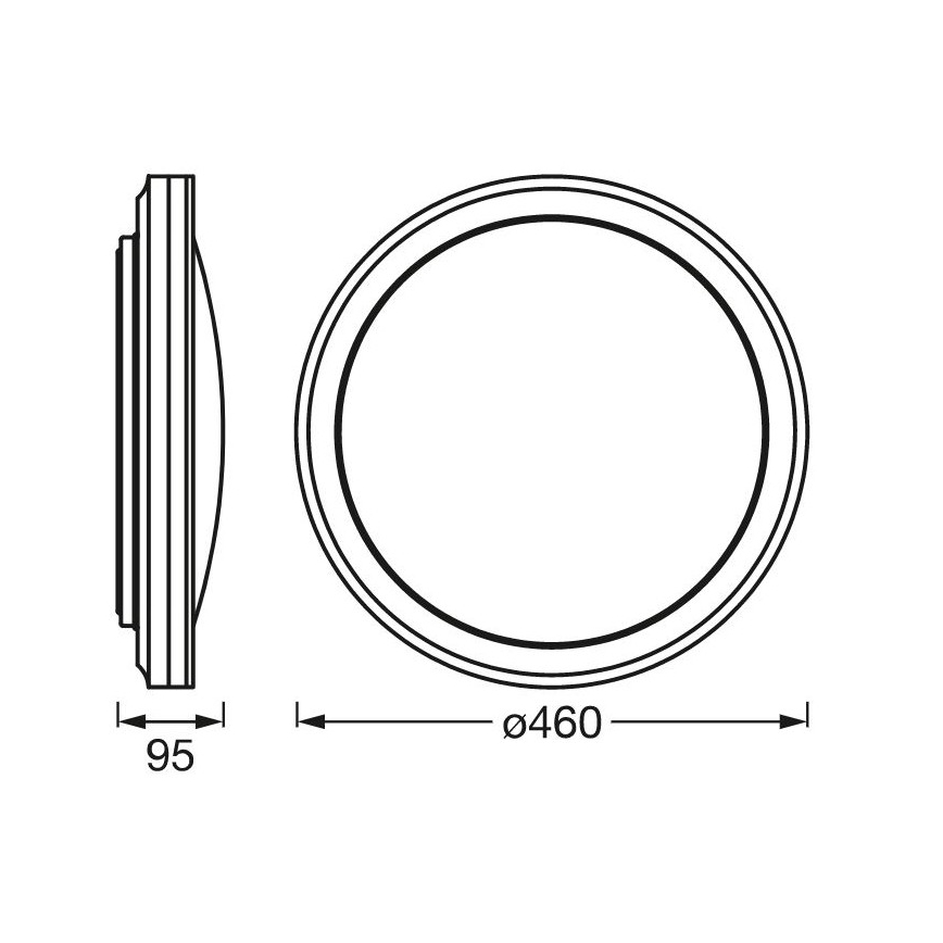 Ledvance - Dimbare LED RGBW Plafond Lamp SMART+ CIRCLE LED/28W/230V 3000-6500K Wi-Fi