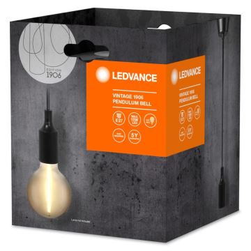 Ledvance - Hanglamp aan een koord PENDULUM BELL 1xE27/15W/230V zwart