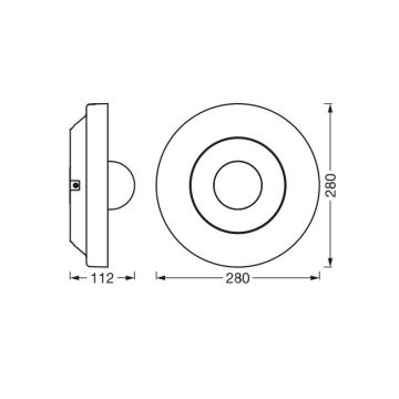 Ledvance - Lampe d'extérieur LED avec un détecteur et caméra SMART+ LED/22W/230V IP44 Wi-Fi