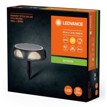 Ledvance - Lampe solaire à intensité variable ENDURA STYLE SOLAR LED/1,2W/3,7V IP65