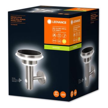 Ledvance - Lampe solaire LED à intensité variable avec capteur CIRCLE LED/6W/3,2V IP44