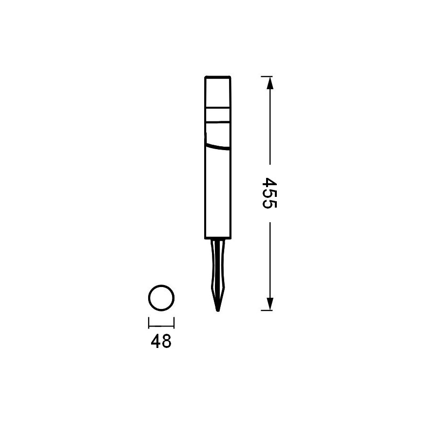 Ledvance - LED Buitenlamp ENDURA HYBRID ROTA SPIKE LED/1W/12V IP44