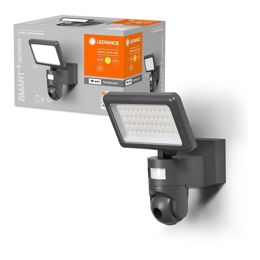 Ledvance - LED dimbare schijnwerper met een sensor en camera SMART+ LED/23W/230V Wi-Fi IP44