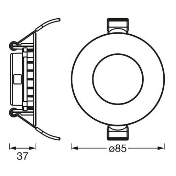 Ledvance - LED  Inbouw Lamp SLIM LED/4,5W/230V 4000K