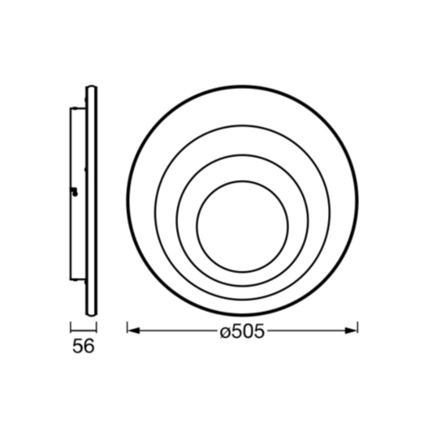 Ledvance - LED Plafondlamp ORBIS SPIRAL LED/42W/230V