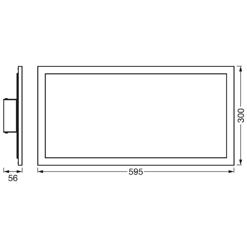 Ledvance - LED plafondlamp PLANON LED/22W/230W