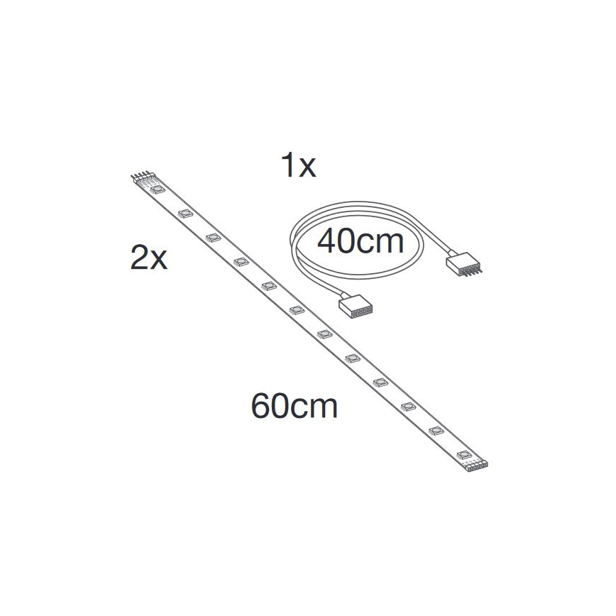 Ledvance - LED RGB+TW Verlenging dimbaar strip SMART+ FLEX 1,2m LED/6W/12V