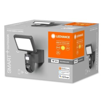 Ledvance - LED dimbare schijnwerper met een sensor en camera SMART+ LED/23W/230V Wi-Fi IP44