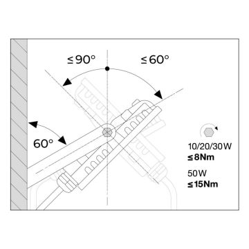 Ledvance - LED Schijnwerper voor Buiten met Sensor FLOODLIGHT LED/30W/230V 6500K IP65