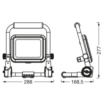 Ledvance - LED Schijnwerper voor buiten WORKLIGHT R-STAND LED/30W/230V 6500K IP54