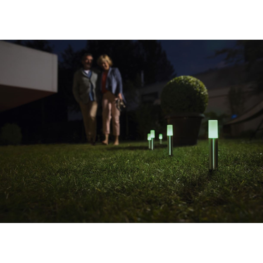 Ledvance - LOT 5x Lampe d'extérieur LED RVBW à intensité variable SMART+ GARDENPOLE LED/6W/230V IP44