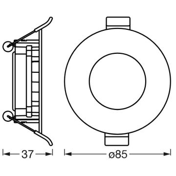 Ledvance- Luminaire encastrable LED à intensité variable SUN@HOME LED/4,5W/230V CRI 95 Wi-Fi