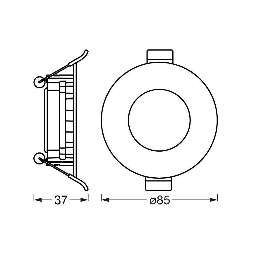 Ledvance- Luminaire encastrable LED à intensité variable SUN@HOME LED/4,5W/230V CRI 95 Wi-Fi