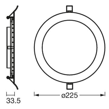 Ledvance - Luminaire encastrable SLIM LED/22W/230V 3000K