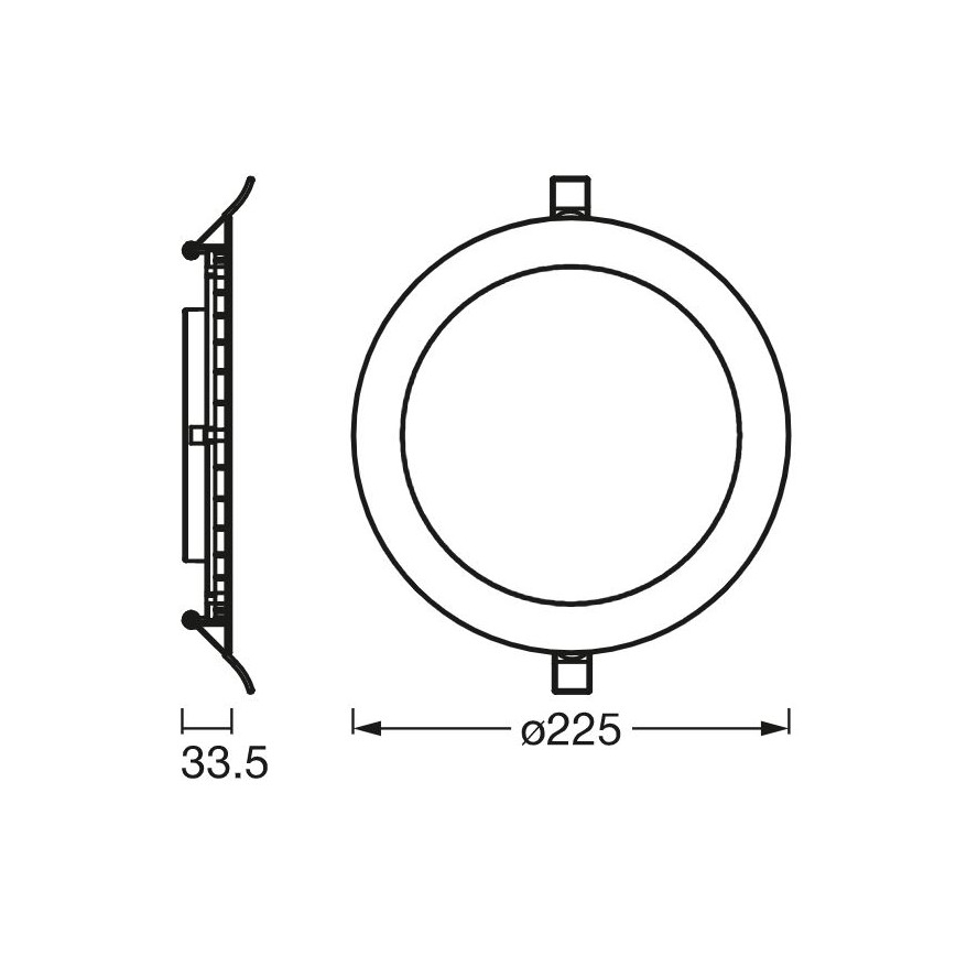 Ledvance - Luminaire encastrable SLIM LED/22W/230V 3000K