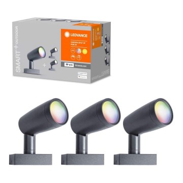Ledvance - Lampadaire extérieur LED RGBW SMART+ CUBE LED/9,5W/230V