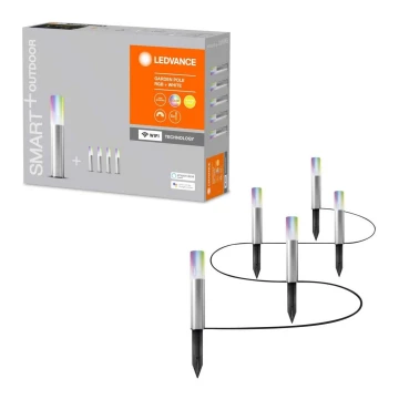 Ledvance - PACK 5x Lampe d'extérieur LED RGBW SMART+ GARDEN POLE 5xLED/5,7W/230V IP65 Wi-Fi