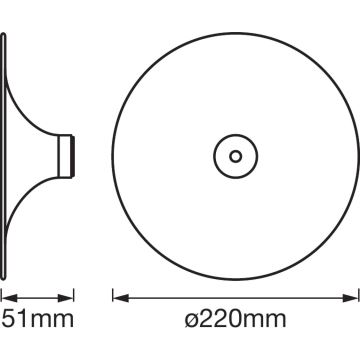 Ledvance - Plafond Lamp SMART+ TIBEA 1xE27/60W/230V