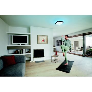 Ledvance -  Plafonnier à intensité variable LED RGBW SMART+ ORBIS LED/28W/230V 3000-6500K Wi-Fi noir